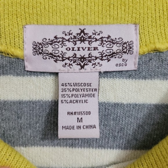 Anthropologie Oliver Relaxed Fit Boxy Striped Sweater - Picture 4 of 7